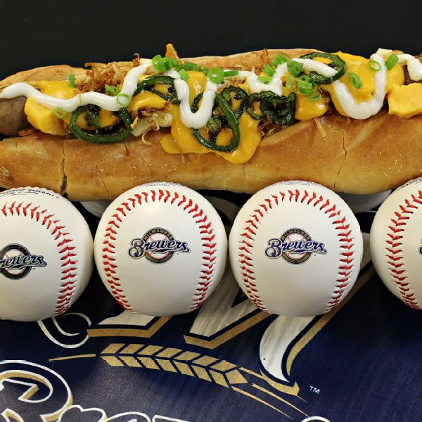 Milwaukee Brewers offering deepfried nachos on a stick at ballpark