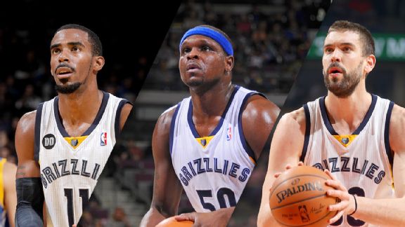 Mike Conley, Zach Randolph, Marc Gasol 