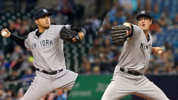 Dellin Betances and Andrew Miller