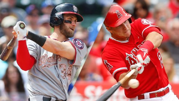 Bryce Harper and Mike Trout