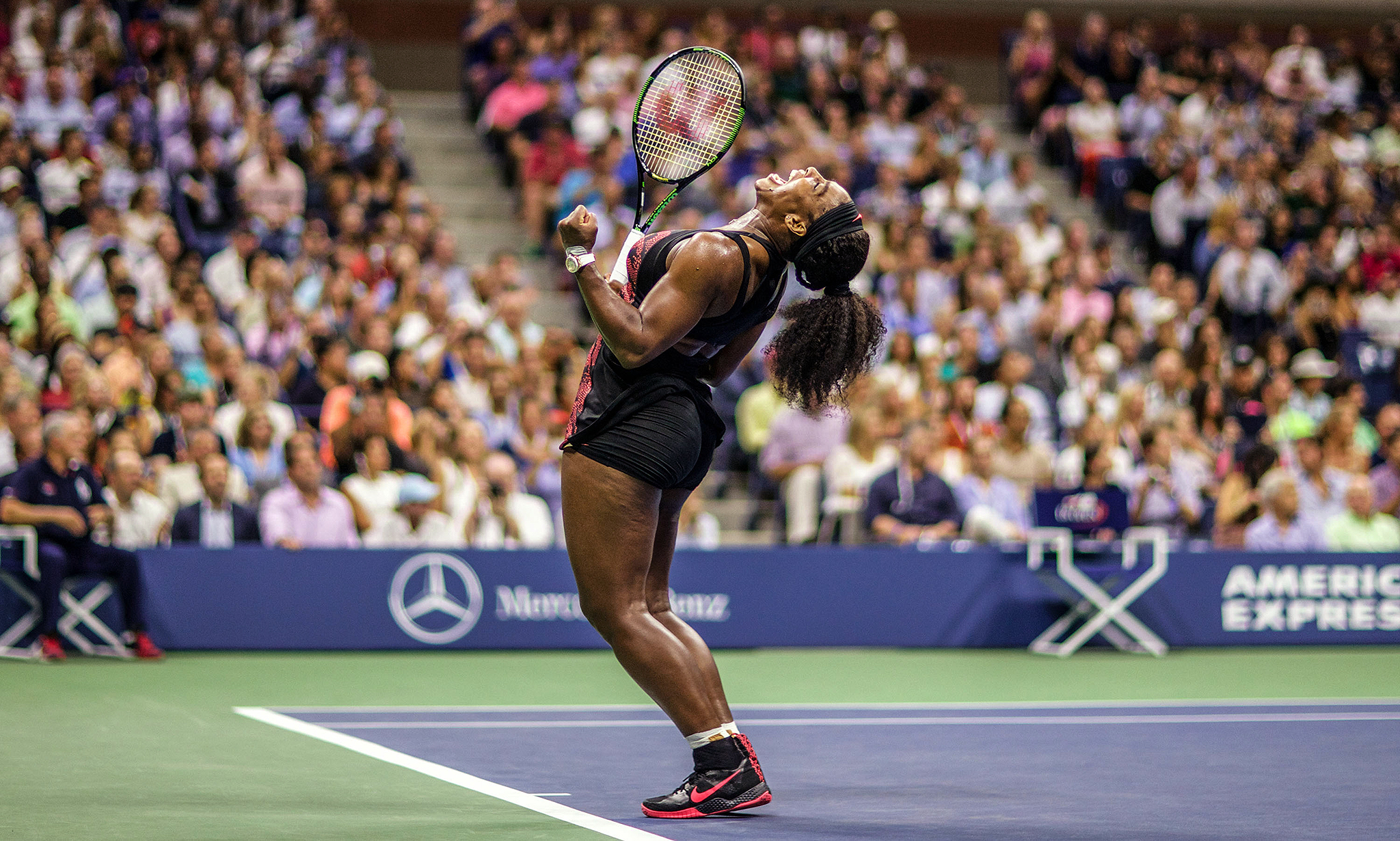 Serena Williams match point - Photos: Serena vs. Venus at the US Open - ESPN