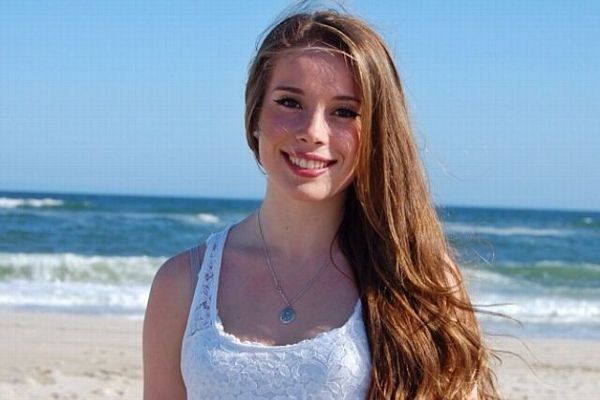 Courtesy of Dawn Murphy Blakely Murphy in high school, three days after her second brain surgery.