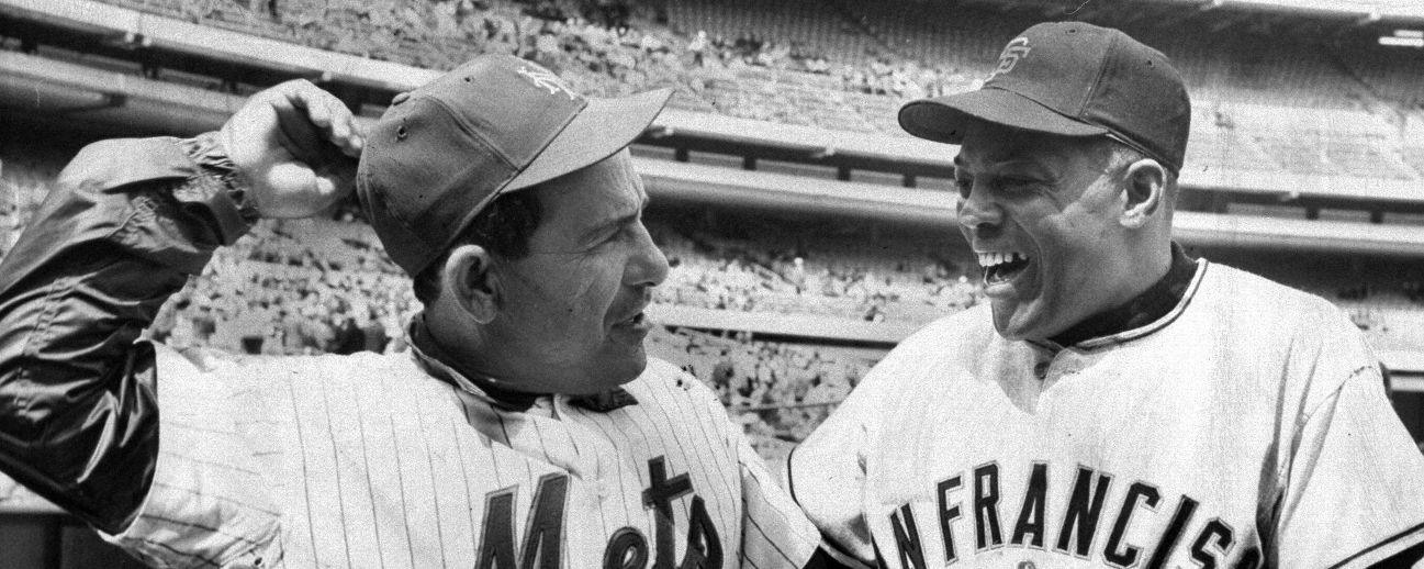 Yogi Berra and Willie Mays