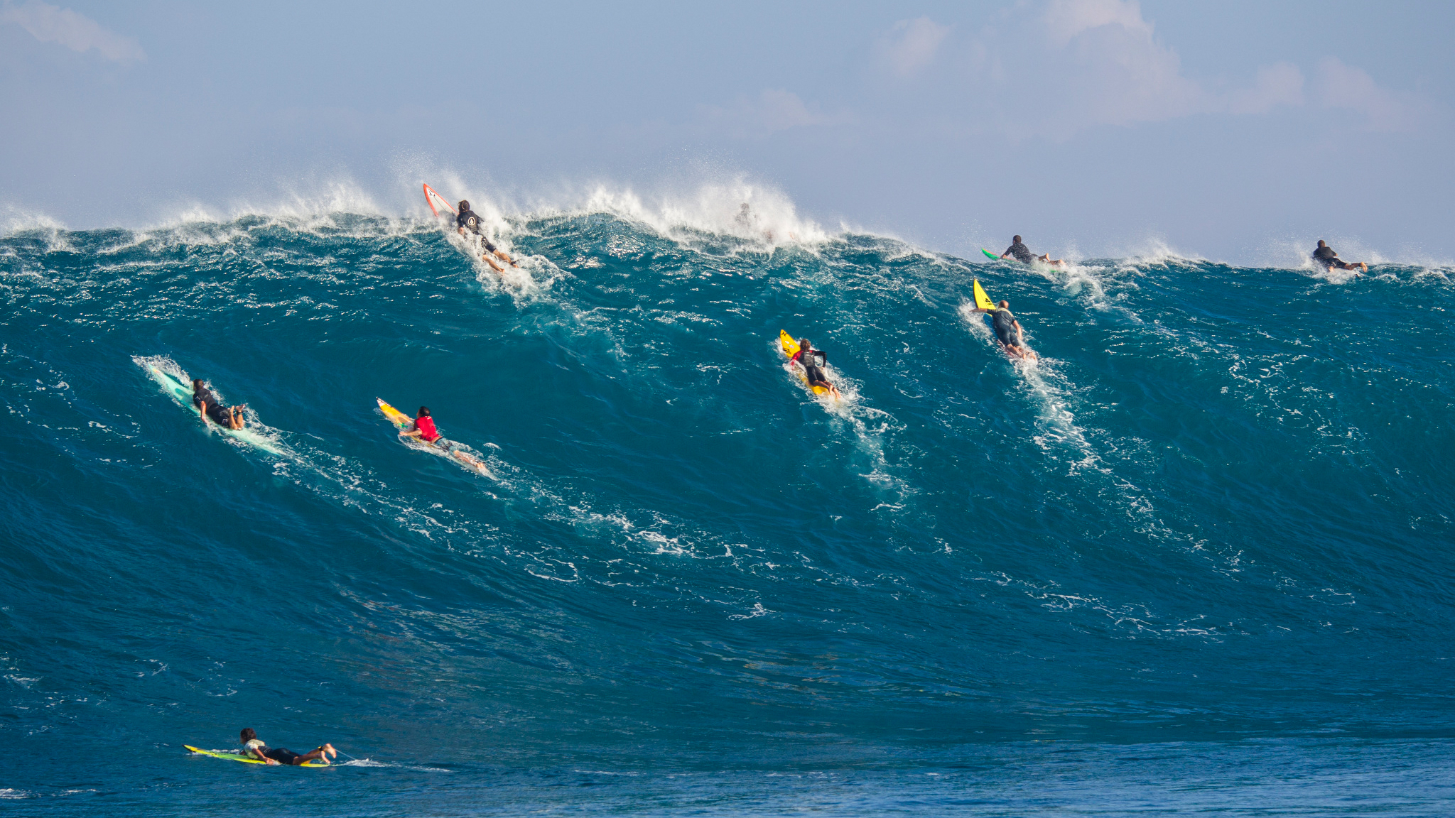 The paddle out
