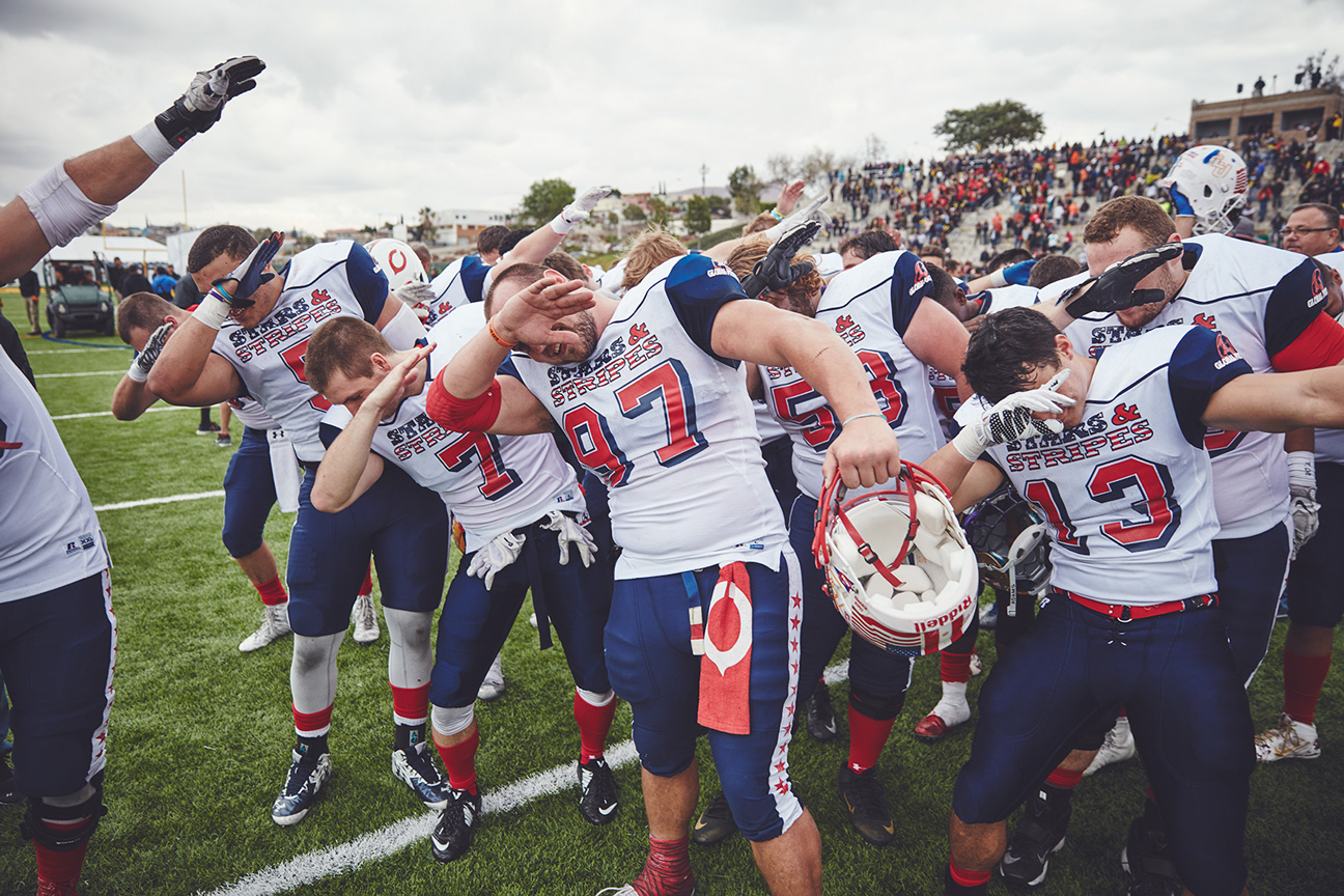 All-star college football teams from the United States and Mexico face off  in a rivalry game