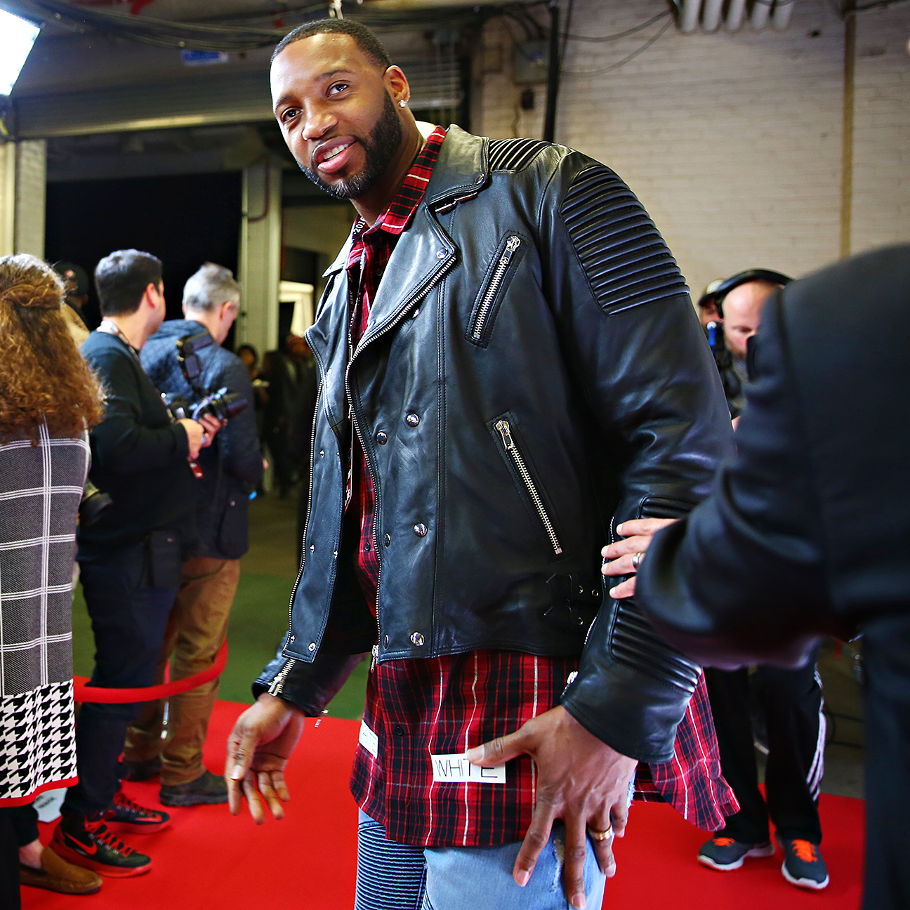 NBAE/Getty  Basketball players, All star, Leather jacket