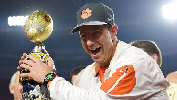 Dabo Swinney, Fiesta Bowl trophy
