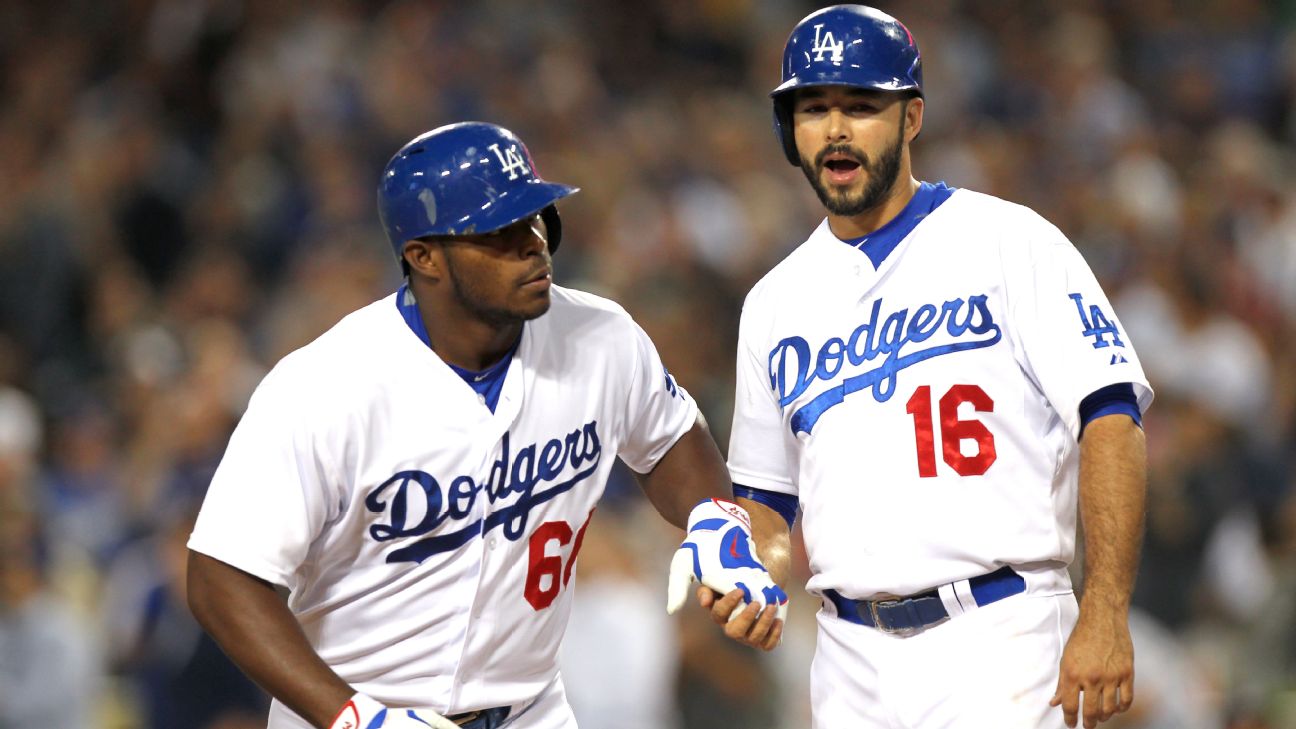 Yasiel Puig and Andre Ethier