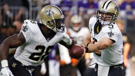 Adrian Peterson, Drew Brees