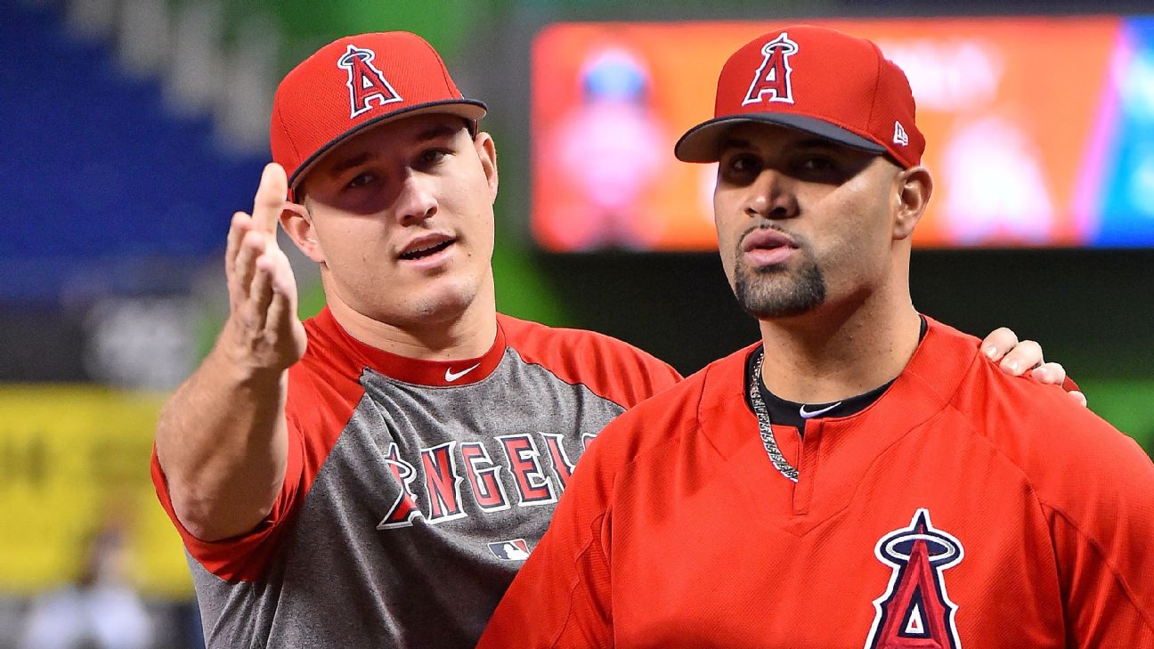 Mike Trout y Albert Pujols