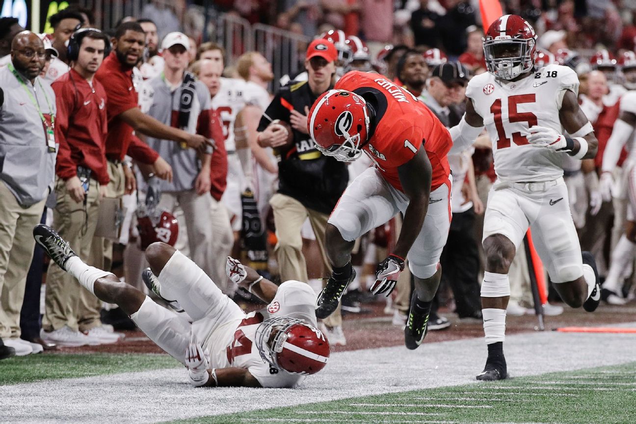 Sony Michel, RB, Georgia Bulldogs - Galería Del Juego Por El Título Del ...