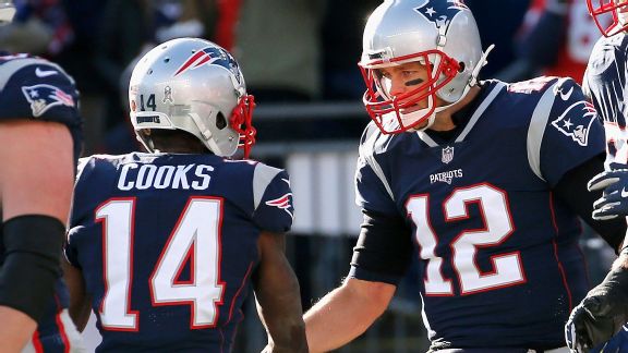 Brandin Cooks and Tom Brady