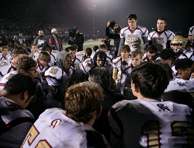 Cardinal Newman Football After California Wildfires Destroy The School