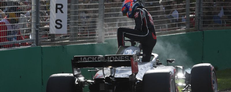 Romain Grosjean and Haas' strong weekend unraveled around the pit-stop window.