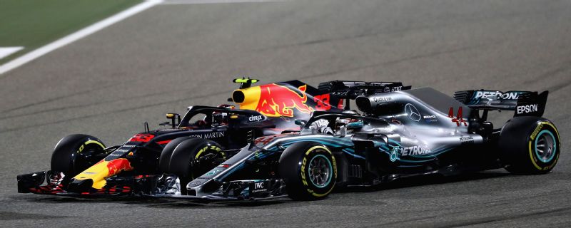 Max Verstappen and Lewis Hamilton came to blows in the opening stages of the Bahrain Grand Prix.