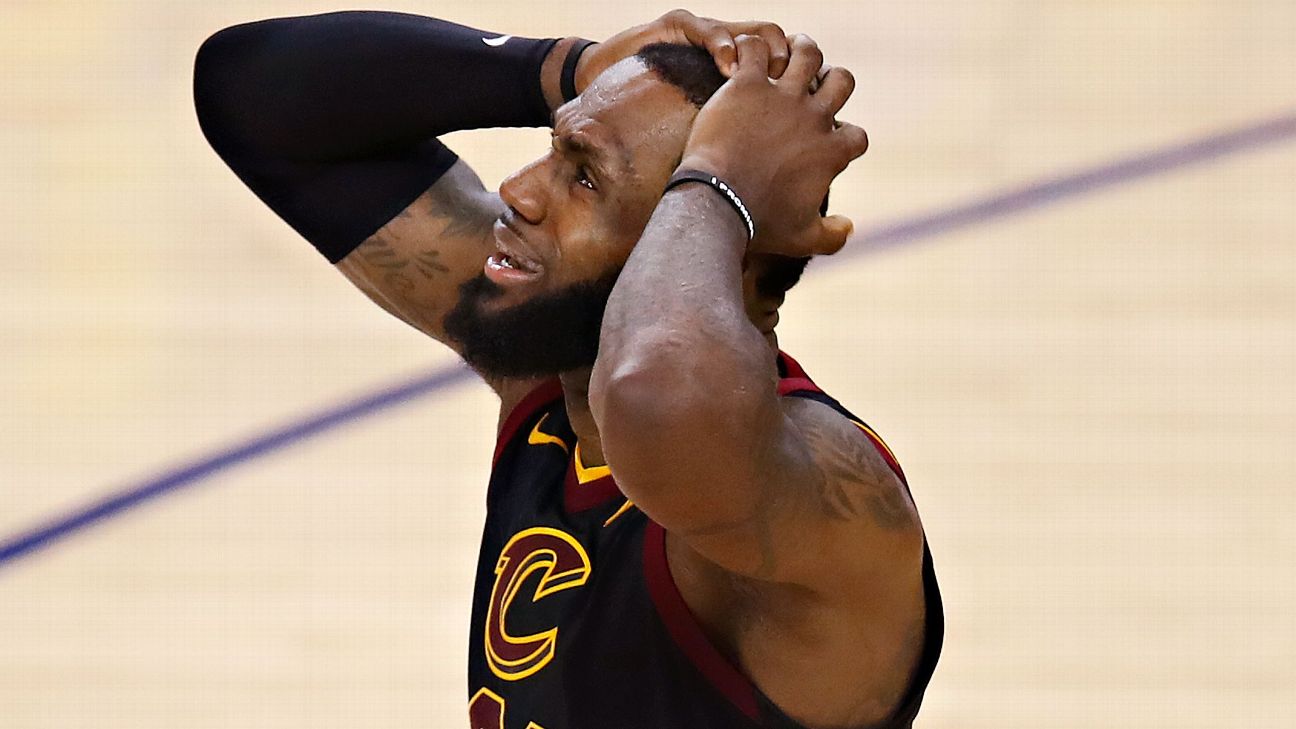 Sources LeBron James injured hand from punching blackboard after G..