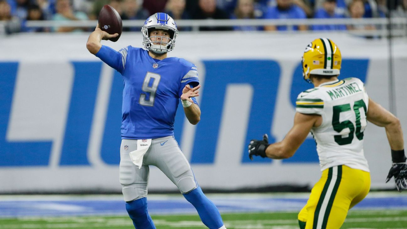 Matthew Stafford, QB, Detroit Lions - Galería De Acción De La Semana 5 ...