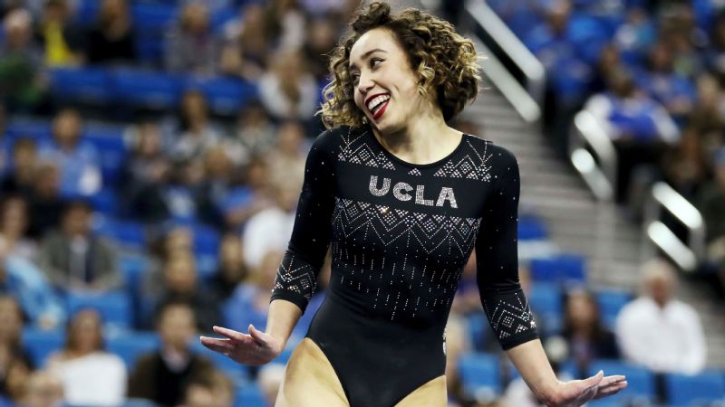 UCLA gymnast Katelyn Ohashi performs ideal 10 Michael Jackson floor routine