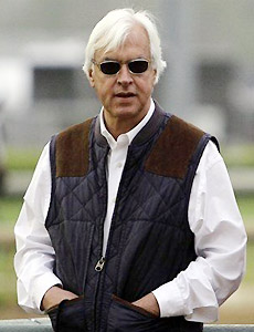 Trainer Bob Baffert at Churchill Downs.