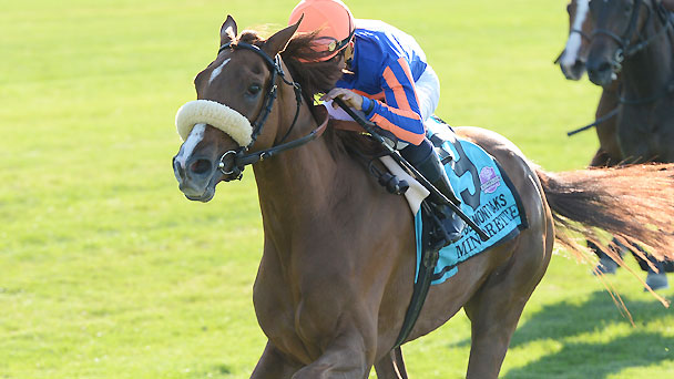 Minorette wins the 2014 Belmont Oaks Invitational Stakes.