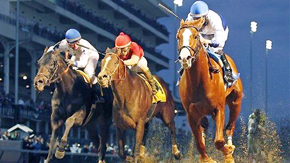 Shackleford wins the 2012 Clark Handicap at Churchill Downs.