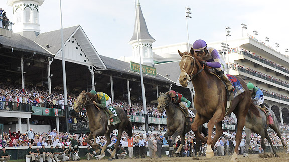 I'll Have Another wins the 2012 Kentucky Derby at Churchill Downs.