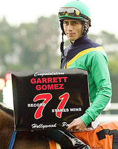 Garrett Gomez breaks a stakes record.