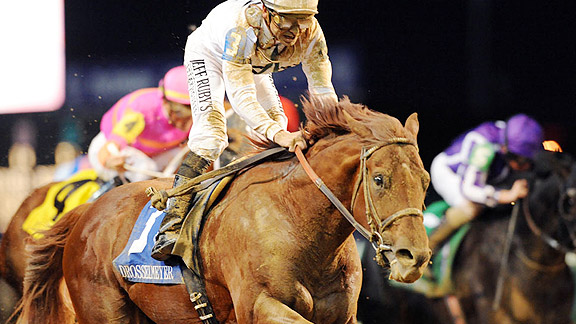 Drosselmeyer wins the 2011 Breeders' Cup Classic.