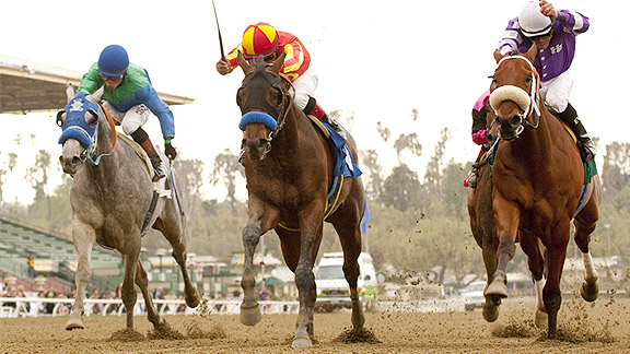 Drill takes the 2012 San Vicente Stakes.