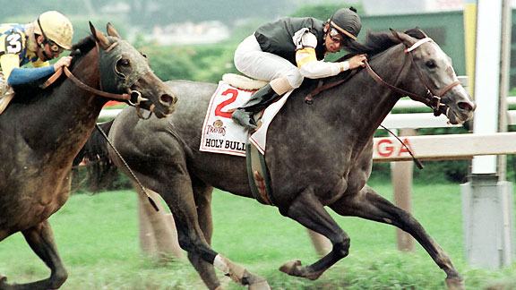 Holy Bull wins the 1994 Travers Stakes.