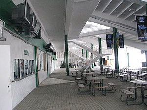Inside the Grandstand at Hipodromo Presidente Remon.