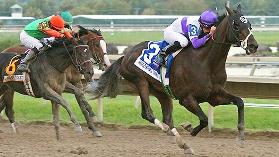 Handsome Mike wins the 2012 Penn Derby at Parx Racing.