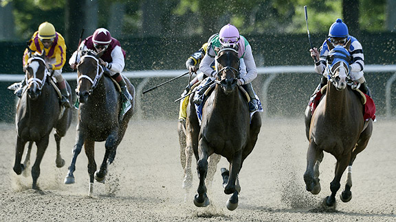The gates opened to just a field of 5 in the Grade 1, $300,000 Mother Goose at Belmont Park.