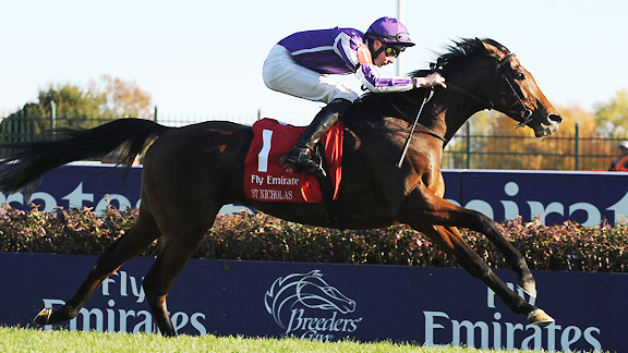 St Nicholas Abbey wins the 2011 Breeders' Cup Turf