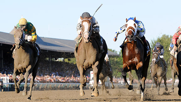 Will Take Charge wins the 2013 Travers Stakes at Saratoga.