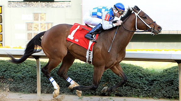 Chief of Affairs ties a 27-year-old stakes record in the 2011 Hot Springs at Oaklawn Park.
