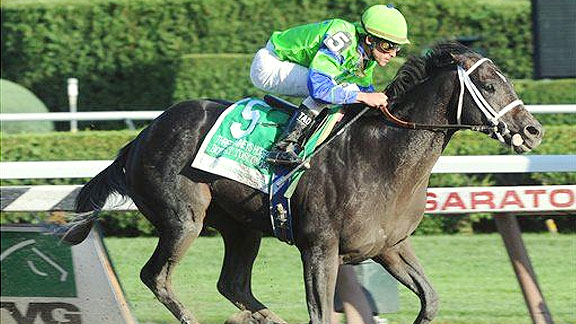 Boys At Tosconova wins the 2010 Hopeful Stakes at Saratoga.