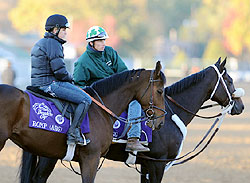 Trainer Carl O'Callaghan and Kinsale King