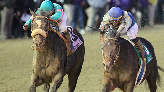 Blame beats Zenyatta in the Classic