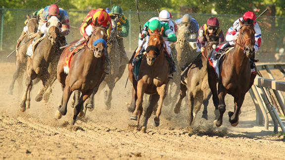 Lookin at Lucky wins the Preakness as Super Saver tires