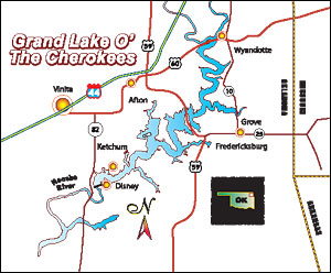 Click for enlarged map of Grand Lake