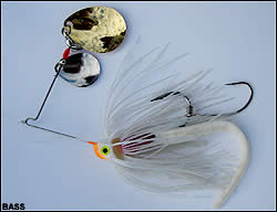 Chad Brauer's ½ ounce White Strike King Compact Silhouette Spinnerbait