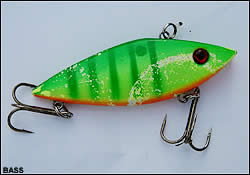 Mark Menendez' ½ ounce Lime Green Diamond Shad
