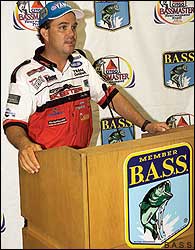 Jay Yelas at a press conference