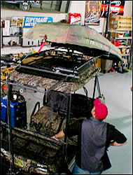 ATV with aluminum boat
