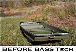 A boat before the BASS Tech crew worked their magic