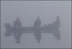 Fishing in the fog
