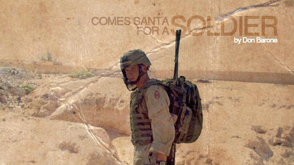 Comes Santa for a Soldier