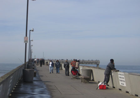 Pacifica Pier saltwater fishing
