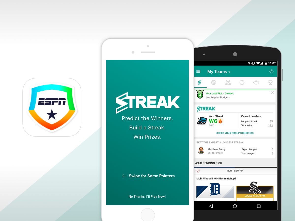Streak on the ESPN Fantasy App - Download on App Store ...